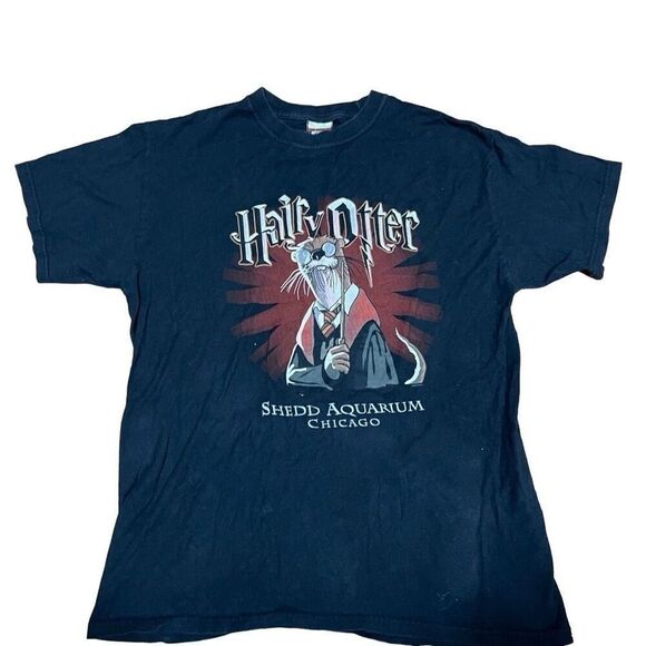 The Duck Co Mens Creative Revolution Harry Potter Shedd Aquarium T-Shirt Medium - Picture 1 of 8